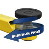 BendPak 5215755  Screw Pads with Receiver  35mm Pin (Set of 4)
