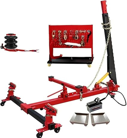 Katool KT-255, Auto Body Puller Frame Straightener - w/ 3 ton Bag Air Jack