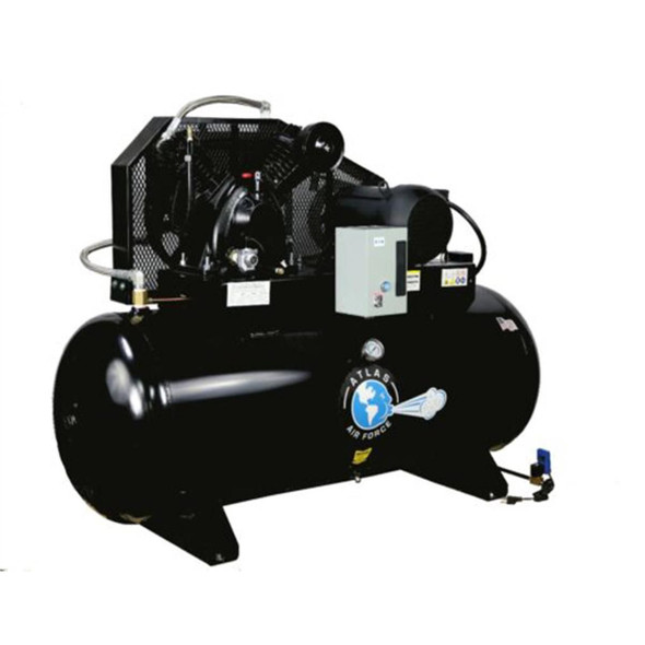 Atlas Automotive Equipment Air Force AF9P 7.5HP 120 Gallon Air Compressor with Plus Package
