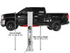 Atlas® Atlas Platinum PVL-9BP ALI Certified Baseplate 9,000 lbs. Capacity 2 Post Above Ground Car Lift