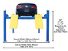 Atlas® 414 14,000 Lbs. Capacity Commercial Grade 4 Post Lift