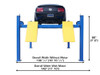 Atlas® 414A 14,000 Lbs. Combo 4 Post Alignment Lift & Bridge Jacks