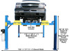 Atlas® Combo 412A /RJ6000 12,000 Lbs. 4 Post Alignment Lift- 2 Bridge Jacks included