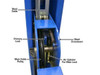 Atlas® 412A 12,000 Lbs. Commercial Grade 4 Post Alignment Lift w/Turntables