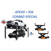 Atlas® APEX9 ALI Certified  4-Post Lift + RJ6 Rolling Bridge Jacks Combo 