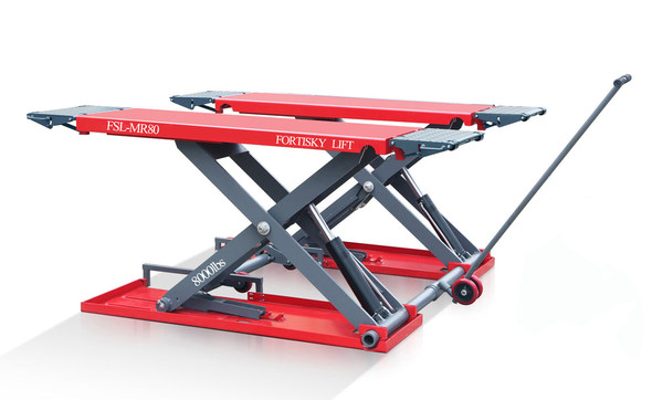 Fortisky Mid-Rise Scissor Lift 8000lb 47" Electric Lock Release 220V FSL-MR80