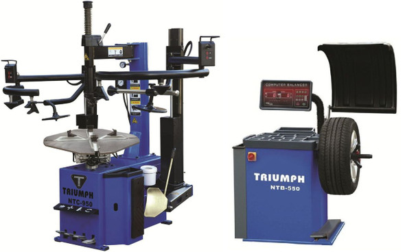 Triumph NTC-950-2 + NTB-550 TIRE CHANGER AND WHEEL BALANCER