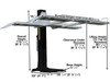 Tuxedo SP-6K-SS 6,000 LB Single-Post Parking/Storage Lift