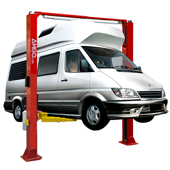   AMGO OHX-10 10,000 Lbs clear-floor Asymmetric 2-post Lift