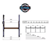 Katool KT-P2700 2 post floor plate parking lift -2 column parking lift car parking lift 6600 LBS pick up