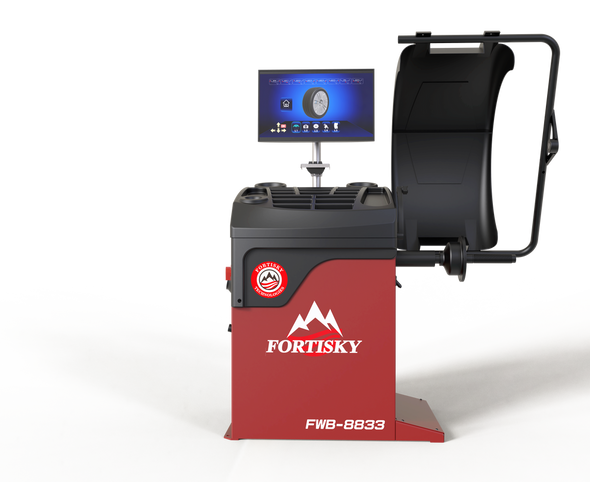 Fortisky 3D Millimeter Wave Radar Wheel Balancer Dynamic Display Screen Laser Light FWB-8833