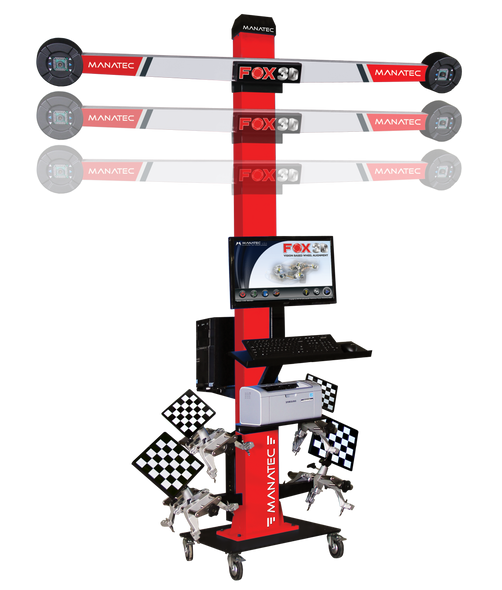 Manatec FOX-3D-AUTOBOOMX-SMART-MOBILE - Portable 3D Wheel Alignment Machine for Lift Applications