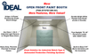  iDEAL PSB-AFOFB1388-AK-1PH Open Front Paint Spray Booth