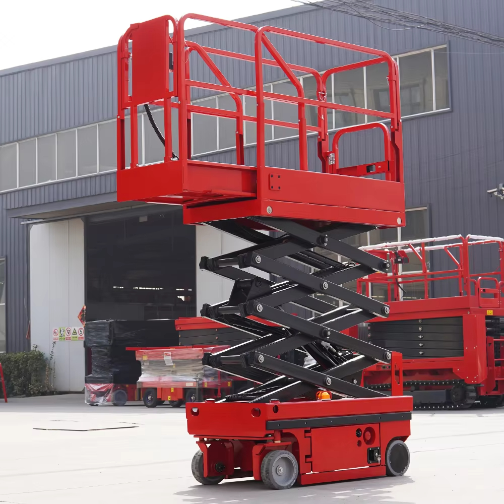 Aerial work platform self propelled hydraulic scissor lift platform table electric ladder lift